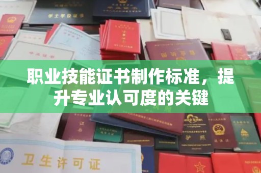 南朗职业技能证书制作标准，提升专业认可度的关键