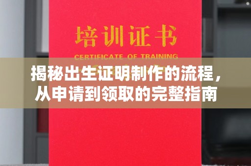 南朗揭秘出生证明制作的流程，从申请到领取的完整指南